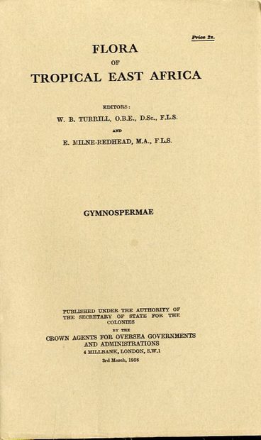 Flora of Tropical East Africa: Gymnospermae