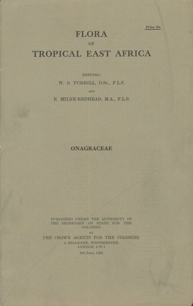 Flora of Tropical East Africa: Onagraceae