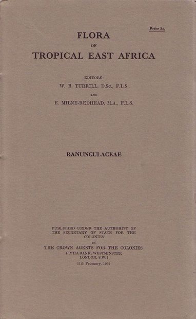 Flora of Tropical East Africa: Ranunculaceae