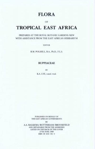 Flora of Tropical East Africa: Ruppiaceae