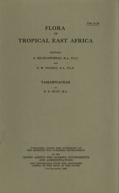 Flora of Tropical East Africa: Tamaricaceae