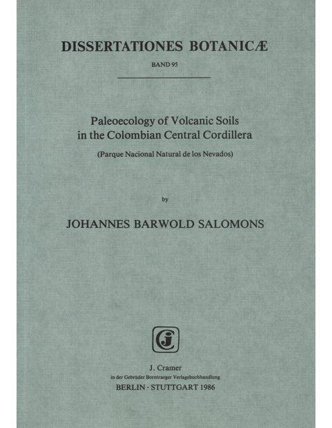 Paleoecology of Volcanic Soils in the Columbian Central Cordillera (Parque Nacional Natural de los Nevados)