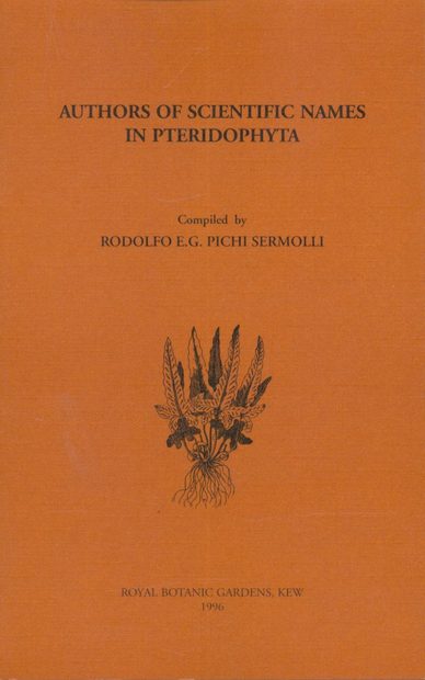 Authors of Scientific Names in Pteridophyta