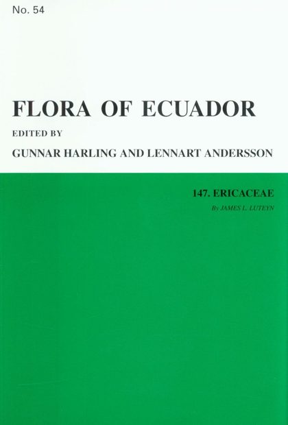 Flora of Ecuador, Volume 54, Part 147: Ericaceae