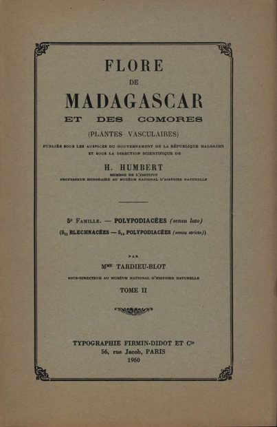 Flore de Madagascar et des Comores, Fam. 5/2
