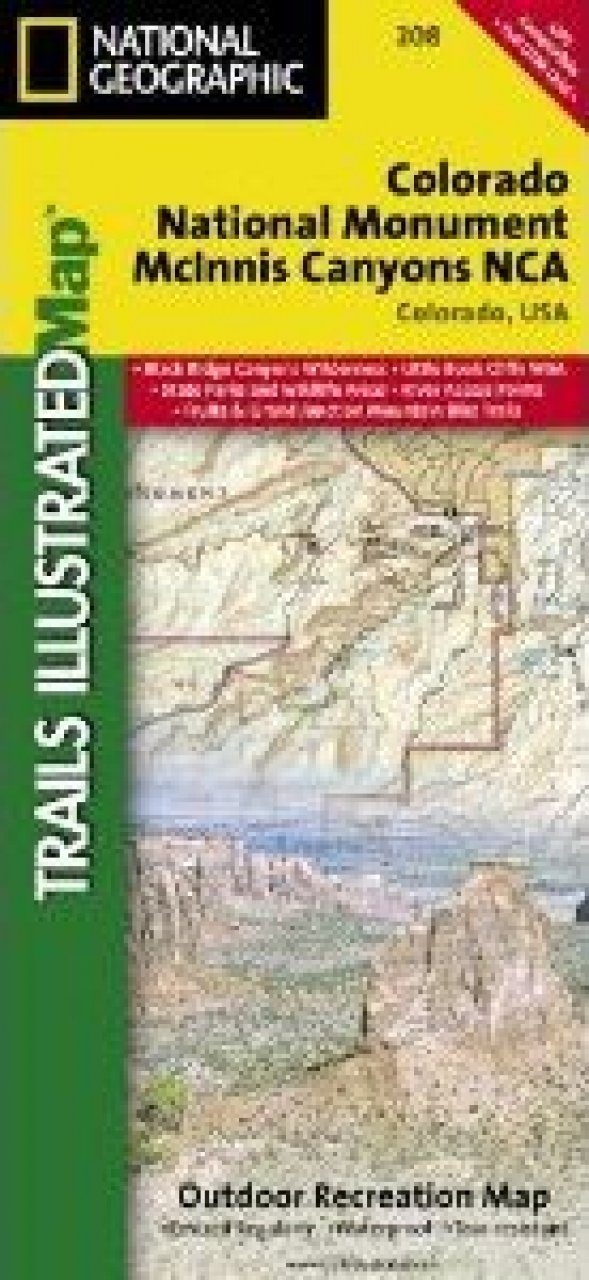 Colorado: Map for Colorado National Monument | NHBS Academic ...