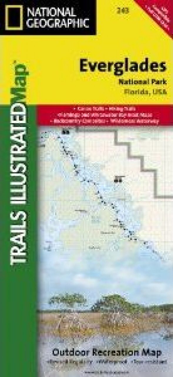 Everglades Wilderness Waterway Map Florida: Map For Everglades National Park | Nhbs Academic & Professional  Books