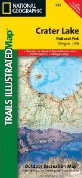 Oregon: Map for Crater Lake National Park