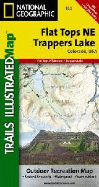 Colorado: Map for Flat Tops NE/Trappers Lake