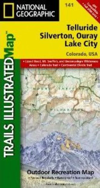 Colorado: Map for Silverton/Ouray/Telluride/Lake City
