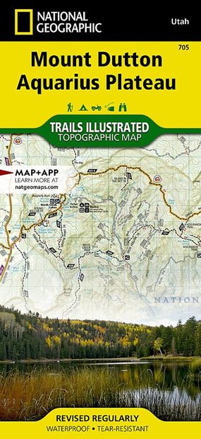 Utah: Mount Dutton Aquarius Plateau Map