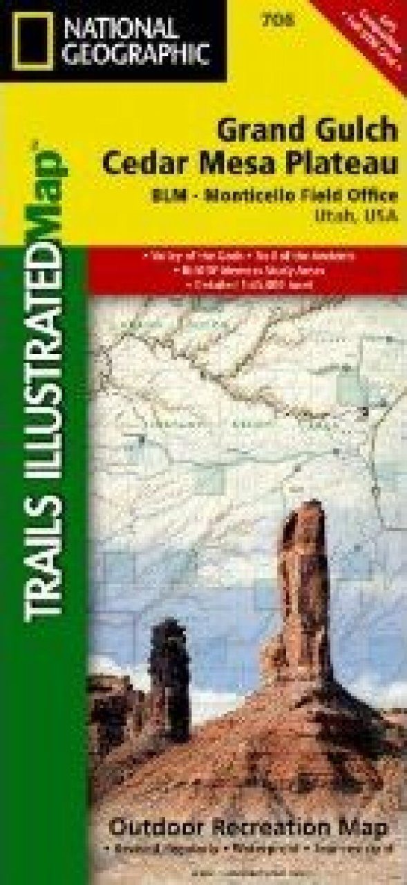 Utah: Map for Grand Gulch Plateau | NHBS Academic & Professional Books