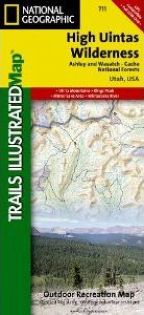 Utah: Map for High Uintas Wilderness