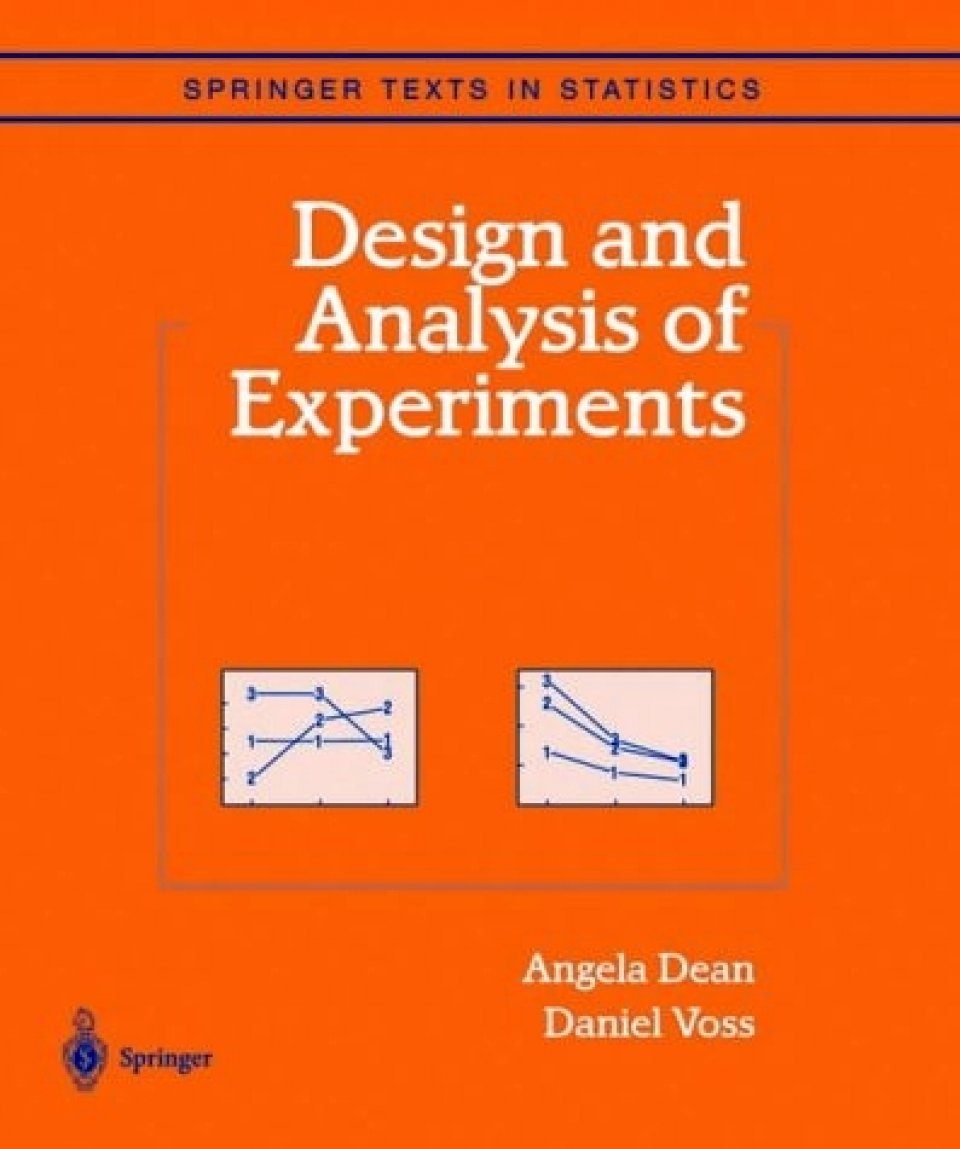 Design And Analysis Of Experiments | NHBS Academic & Professional Books