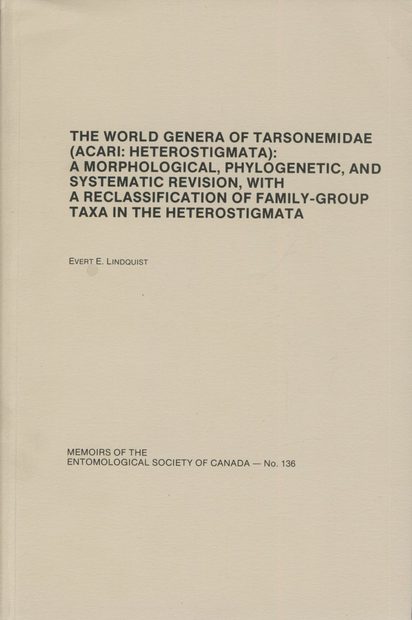 The World Genera of Tarsonemidae (Acari: Haterostigmata)
