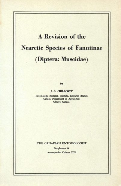 A Revision of the Nearctic Species of Fanniinae (Diptera Muscidae)