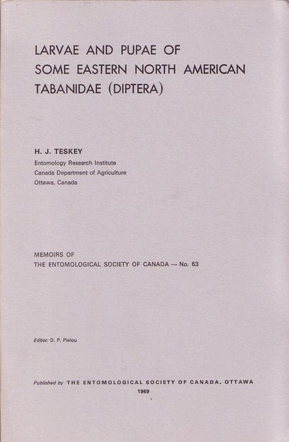 Larvae and Pupae of Some Eastern North American Tabanidae (Diptera)